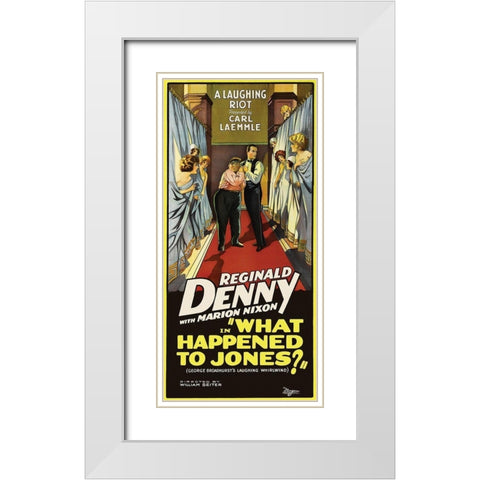What Happened to Jones White Modern Wood Framed Art Print with Double Matting by Unknown 20th Century American Illustrator