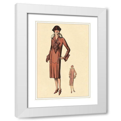 Stunning in Red White Modern Wood Framed Art Print with Double Matting by Vintage Fashion
