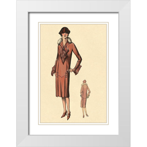 Stunning in Red White Modern Wood Framed Art Print with Double Matting by Vintage Fashion