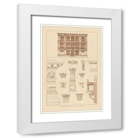 Palazzo Vendramin-Calergi at Venice White Modern Wood Framed Art Print with Double Matting by Buhlmann, J.