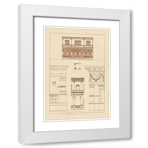 Palazzo del Consiglio at Padua, Villa Farnesia White Modern Wood Framed Art Print with Double Matting by Buhlmann, J.