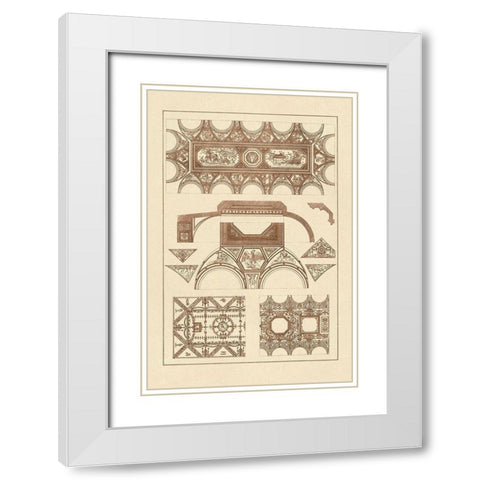 Coved Ceiling White Modern Wood Framed Art Print with Double Matting by Buhlmann, J.