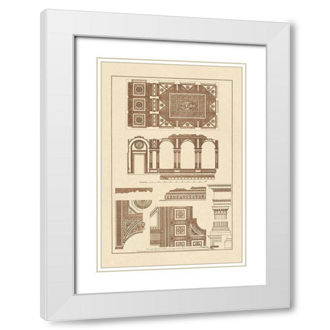 Covered Ceiling, Hotel de Villa White Modern Wood Framed Art Print with Double Matting by Buhlmann, J.