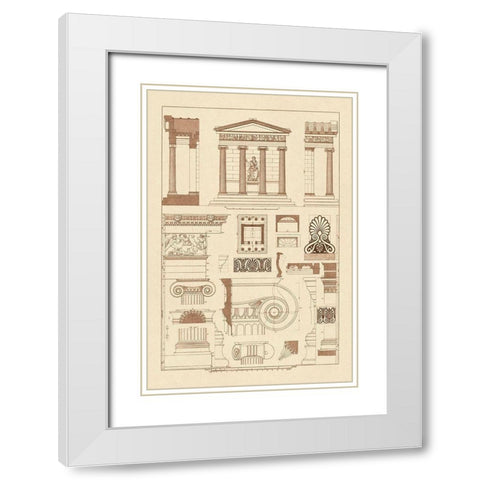 Temple of Nike Apteros at Athens White Modern Wood Framed Art Print with Double Matting by Buhlmann, J.