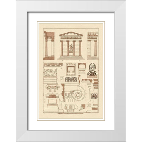 Temple of Nike Apteros at Athens White Modern Wood Framed Art Print with Double Matting by Buhlmann, J.