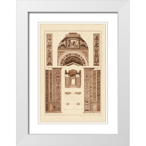 Decoration of the Second Corridor of the Loggie in the Vatican White Modern Wood Framed Art Print with Double Matting by Buhlmann, J.