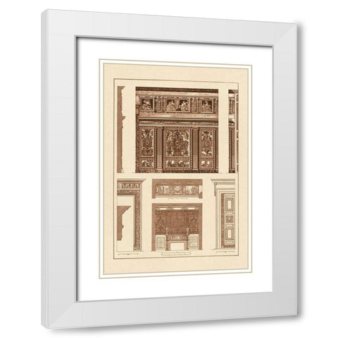 Wall Paintings and Decoration of the Renaissance White Modern Wood Framed Art Print with Double Matting by Buhlmann, J.