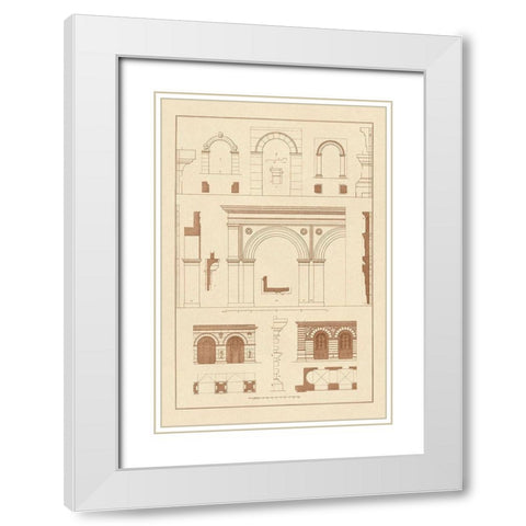 Gateways, Arches and Arcades White Modern Wood Framed Art Print with Double Matting by Buhlmann, J.