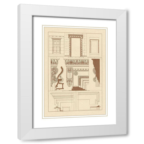 Doorways and Windows White Modern Wood Framed Art Print with Double Matting by Buhlmann, J.