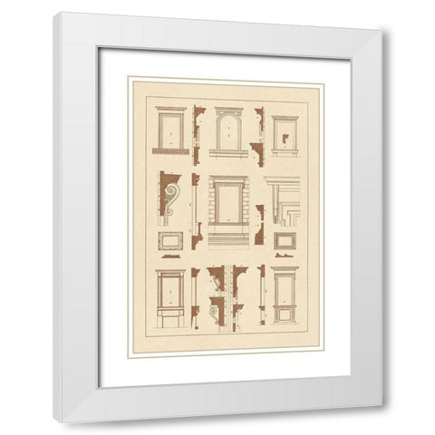 Widows of the Renaissance White Modern Wood Framed Art Print with Double Matting by Buhlmann, J.