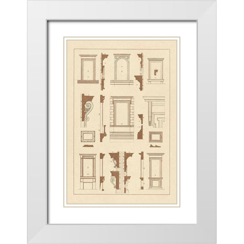 Widows of the Renaissance White Modern Wood Framed Art Print with Double Matting by Buhlmann, J.