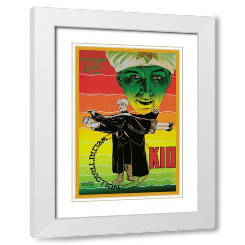 Magicians: Dame in der Luft: Weltattraction Kio White Modern Wood Framed Art Print with Double Matting by Unknown