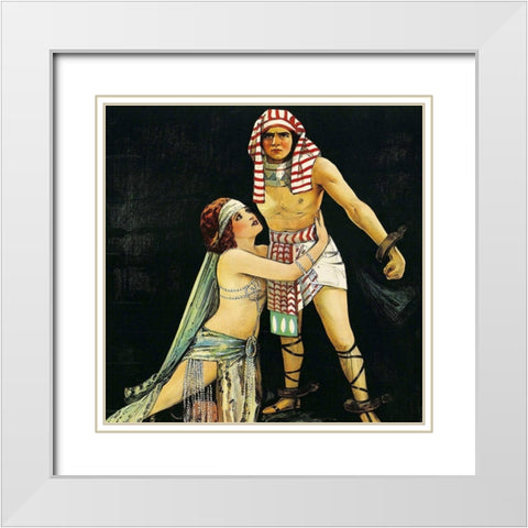 Vintage Film Posters: She - Detail White Modern Wood Framed Art Print with Double Matting by Unknown