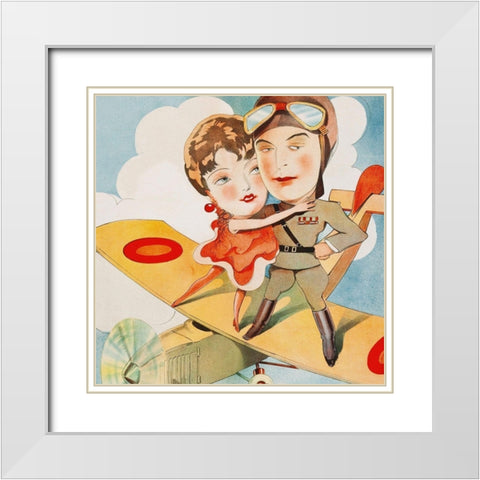 Vintage Film Posters: Cock of the Air - Detail White Modern Wood Framed Art Print with Double Matting by Unknown