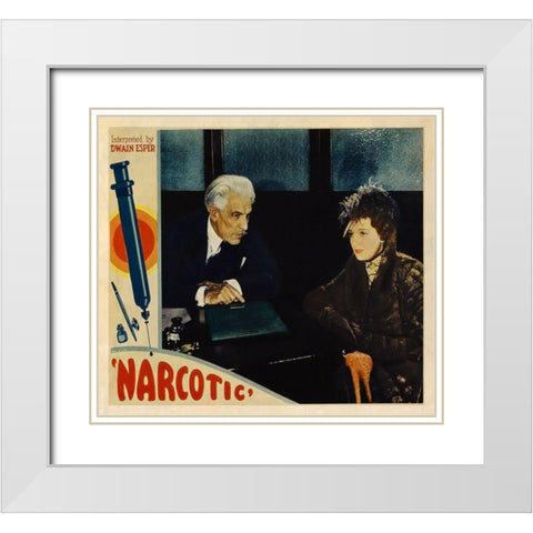 Vintage Vices: Narcotic White Modern Wood Framed Art Print with Double Matting by Vintage Vices