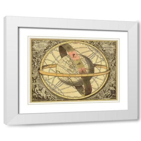 Maps of the Heavens: Circulis Coelestibus White Modern Wood Framed Art Print with Double Matting by Cellarius, Andreas