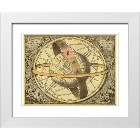 Maps of the Heavens: Circulis Coelestibus White Modern Wood Framed Art Print with Double Matting by Cellarius, Andreas