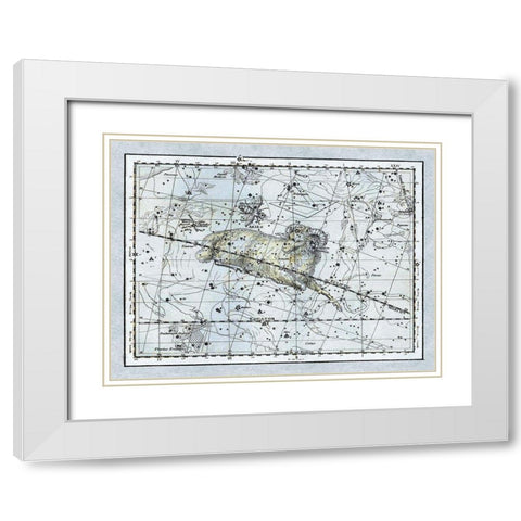 Maps of the Heavens: Aries the Ram White Modern Wood Framed Art Print with Double Matting by Jamieson, Alexander