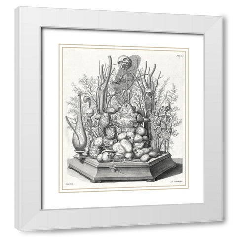 Ad. vivim Sculpsit White Modern Wood Framed Art Print with Double Matting by Huyberts, Cornelis