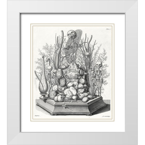Ad. vivim Sculpsit White Modern Wood Framed Art Print with Double Matting by Huyberts, Cornelis