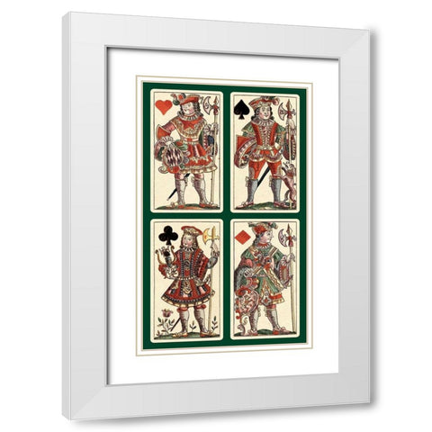 Knaves (Bauern Hochzeit Deck) White Modern Wood Framed Art Print with Double Matting by Gobl, Andreas Benedictus