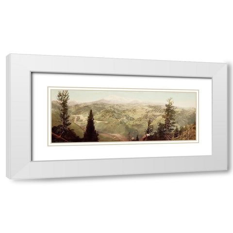 Marshall Pass, Colorado, 1899 White Modern Wood Framed Art Print with Double Matting by Jackson, William Henry