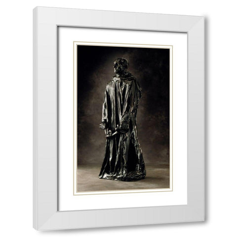 Jean dAire, ca. 1886-1895 White Modern Wood Framed Art Print with Double Matting by Rodin, Auguste