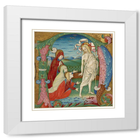 Cutting from an Antiphonal White Modern Wood Framed Art Print with Double Matting by da Gallarate, Bartolomeo Riossi