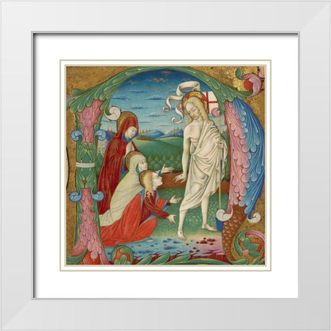 Cutting from an Antiphonal White Modern Wood Framed Art Print with Double Matting by da Gallarate, Bartolomeo Riossi