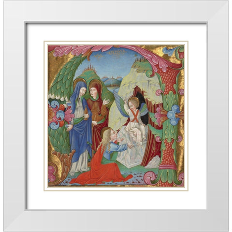 Cutting from an Antiphonal White Modern Wood Framed Art Print with Double Matting by da Gallarate, Bartolomeo Riossi