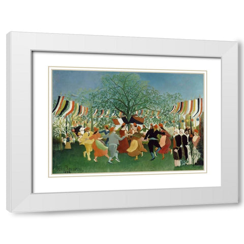 A Centennial of Independence White Modern Wood Framed Art Print with Double Matting by Rousseau, Henri
