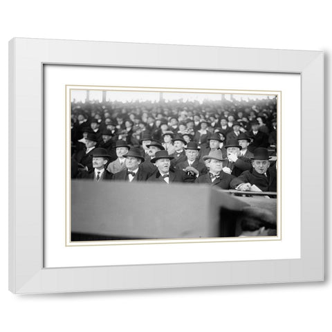 Baseball Spectators, between 1915-17 White Modern Wood Framed Art Print with Double Matting by Harris and Ewing Collection (Library of Congress)