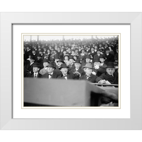 Baseball Spectators, between 1915-17 White Modern Wood Framed Art Print with Double Matting by Harris and Ewing Collection (Library of Congress)