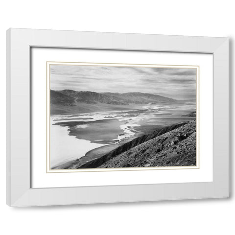 Death Valley National Monument, California - National Parks and Monuments, 1941 White Modern Wood Framed Art Print with Double Matting by Adams, Ansel