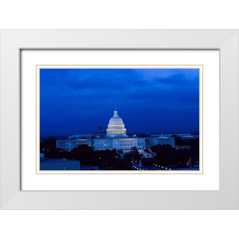 U.S. Capitol, Washington, D.C. #2 White Modern Wood Framed Art Print with Double Matting by Highmith, Carol