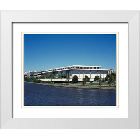 Kennedy Center for the Performing Arts, Washington, D.C. White Modern Wood Framed Art Print with Double Matting by Highmith, Carol