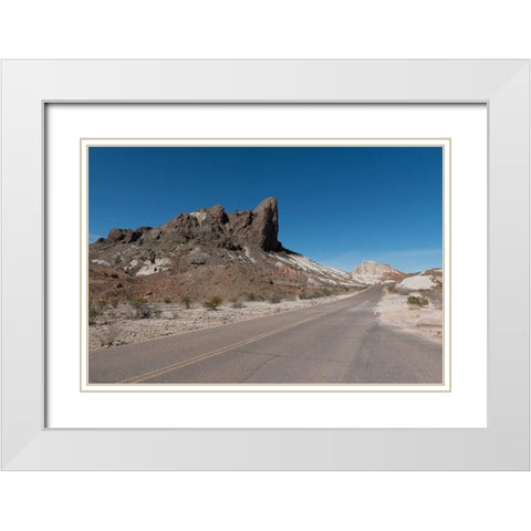 Scenery in Big Bend National Park, TX White Modern Wood Framed Art Print with Double Matting by Highmith, Carol