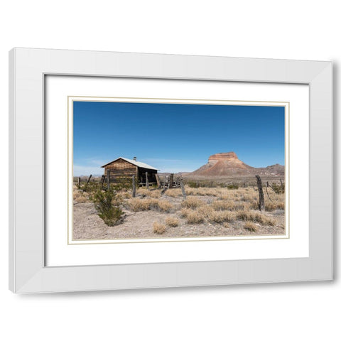 Scenery in Big Bend National Park, TX White Modern Wood Framed Art Print with Double Matting by Highmith, Carol