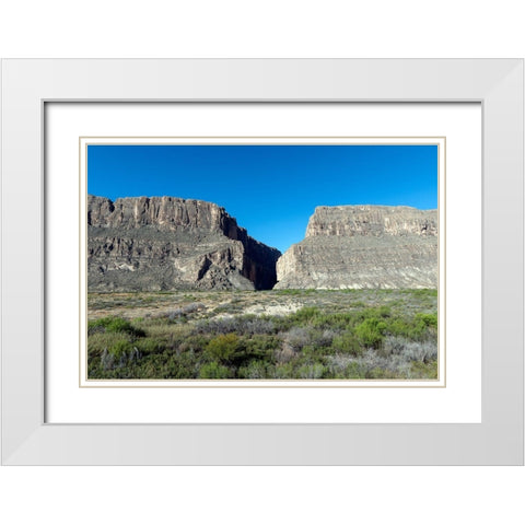 Scene from Big Bend National Park in Brewster County, TX White Modern Wood Framed Art Print with Double Matting by Highmith, Carol