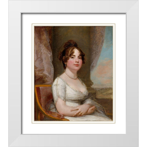 Elizabeth Beltzhoover Mason White Modern Wood Framed Art Print with Double Matting by Stuart, Gilbert