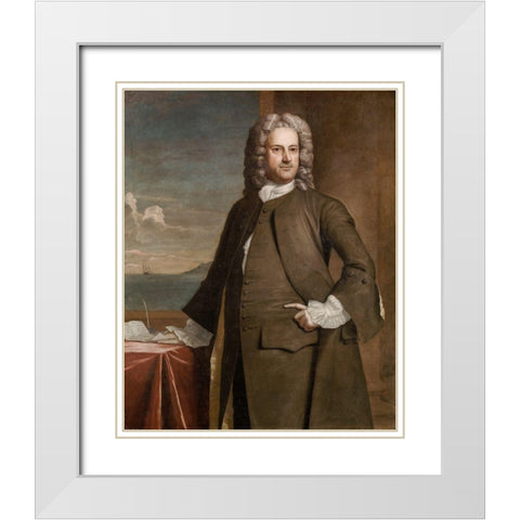 Charles Apthorp White Modern Wood Framed Art Print with Double Matting by Feke, Robert