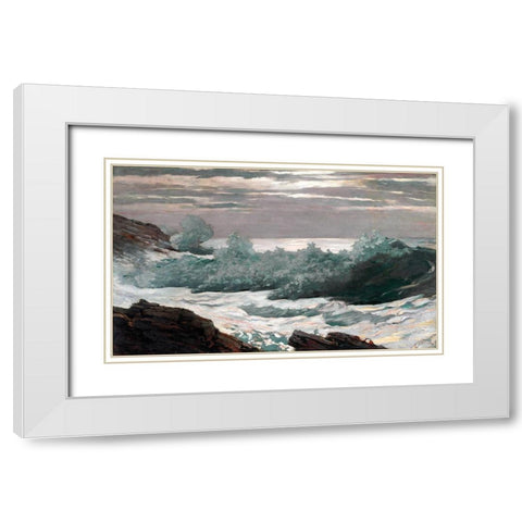 Early Morning After a Storm at Sea White Modern Wood Framed Art Print with Double Matting by Homer, Winslow