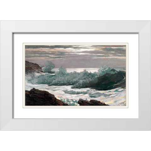 Early Morning After a Storm at Sea White Modern Wood Framed Art Print with Double Matting by Homer, Winslow