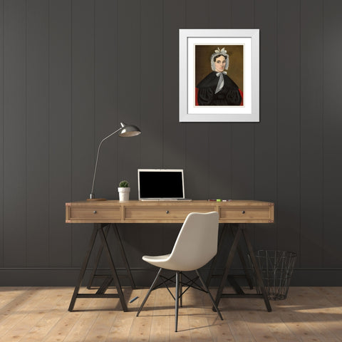Sally Avery Olds White Modern Wood Framed Art Print with Double Matting by Wade, Jeptha Homer