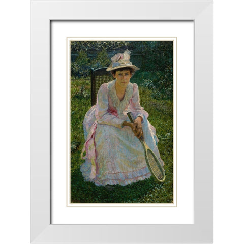 Mary Holland Bacher White Modern Wood Framed Art Print with Double Matting by Bacher, Otto H