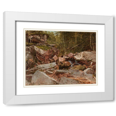 Study North Conway New Hampshire White Modern Wood Framed Art Print with Double Matting by Johnson, David
