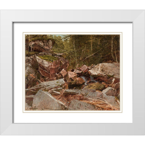 Study North Conway New Hampshire White Modern Wood Framed Art Print with Double Matting by Johnson, David