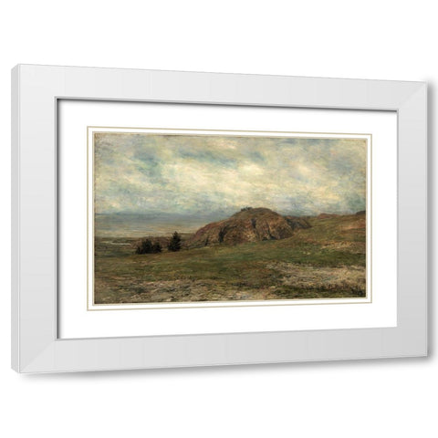 Wild Coast Newport White Modern Wood Framed Art Print with Double Matting by Martin, Homer Dodge