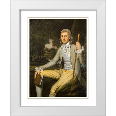 Moses Seymour Jr White Modern Wood Framed Art Print with Double Matting by Earl, Ralph