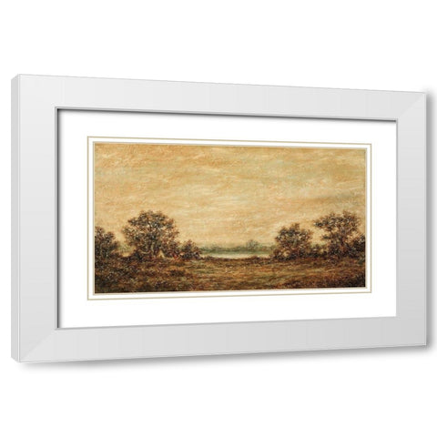 Yellow Light White Modern Wood Framed Art Print with Double Matting by Blakelock, Ralph A